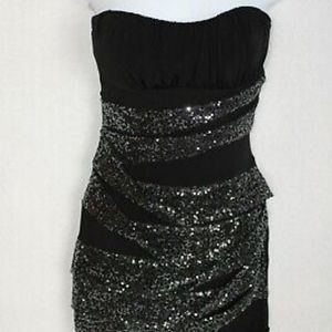 Ruby Rox Women Strapless Dress Tube dress black sz. M